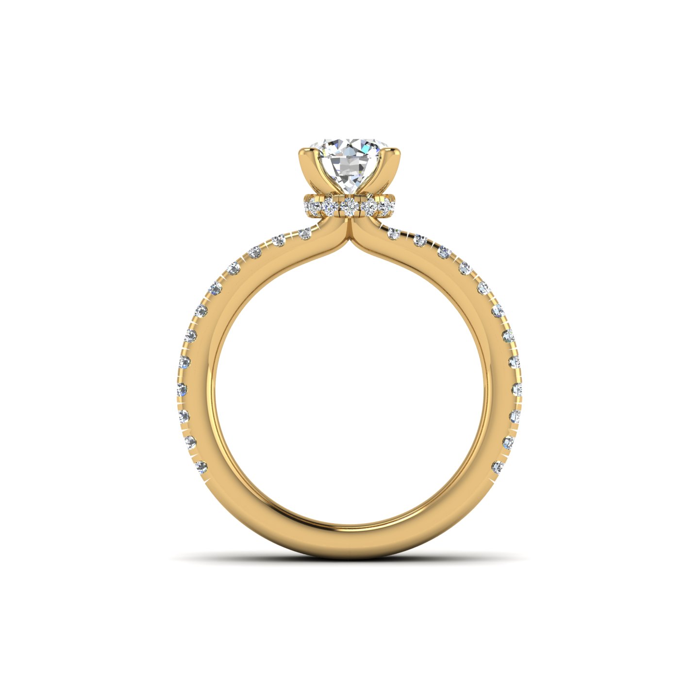 Cassidy Hidden halo Engagement Ring